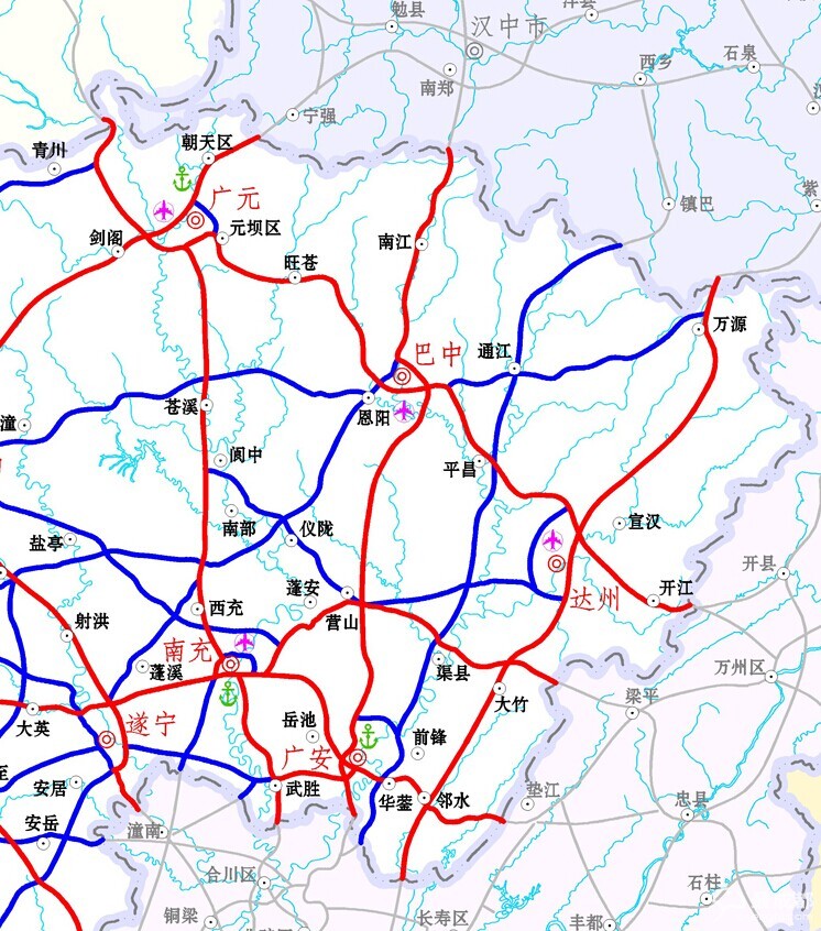 【图】巴中市新增一条高速公路规划(陕西镇巴至四川广安)