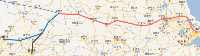 新鲜出炉的合肥至安康客专比选方案,接下来成都和重庆应该做的.