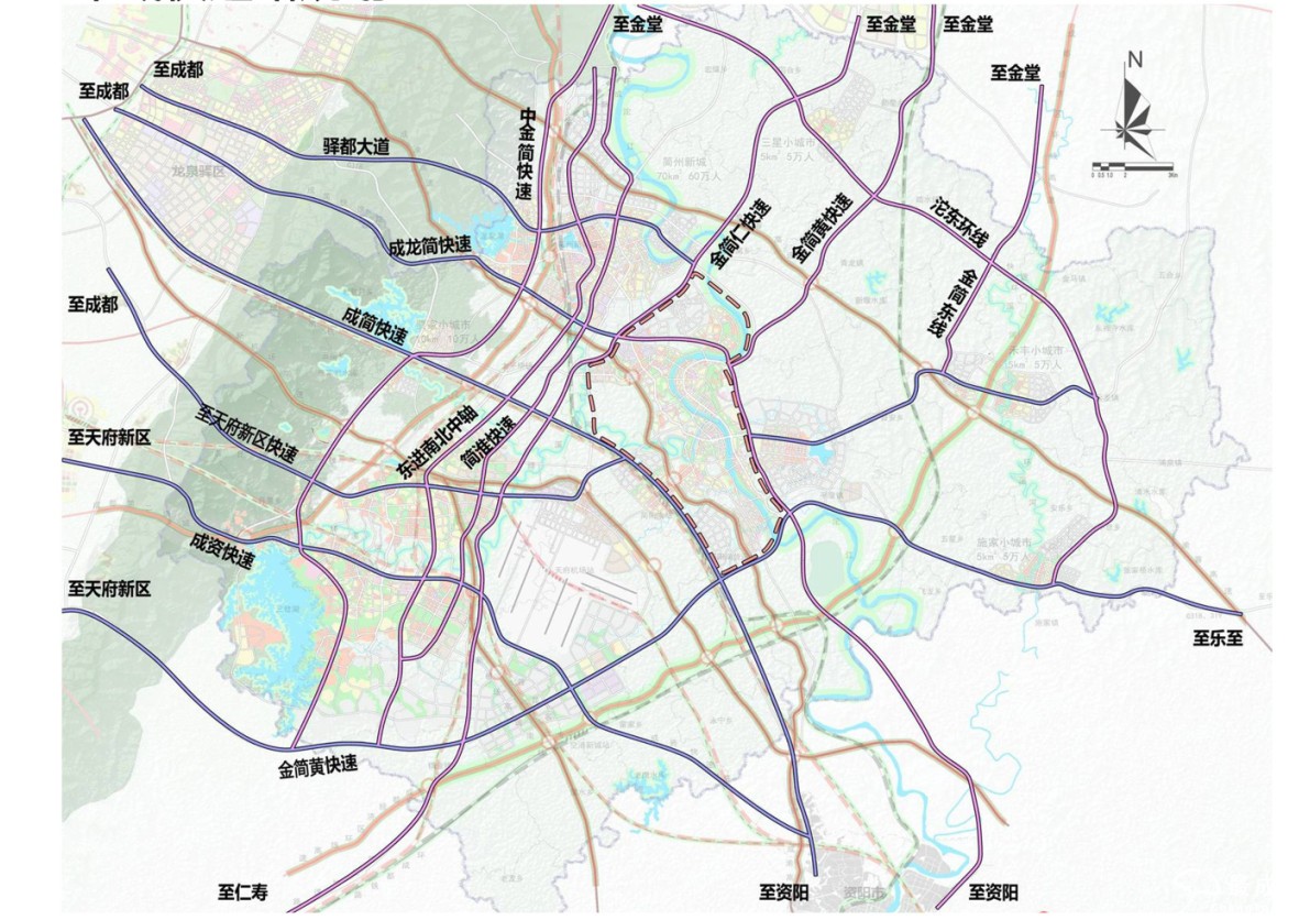 简阳市域铁路,轨道交通,快速路最新规划