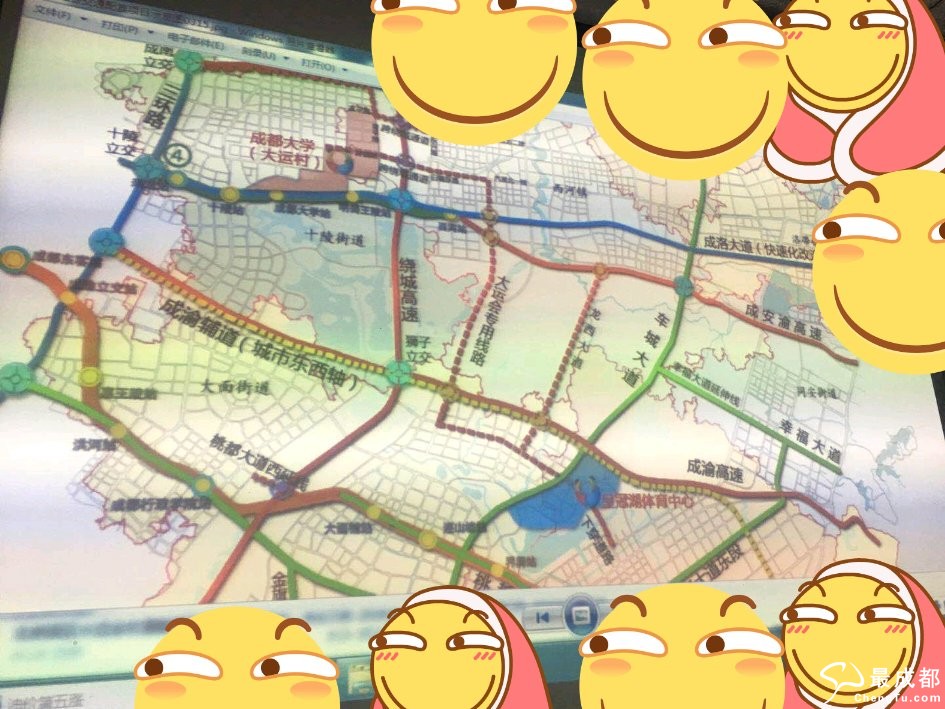 东安湖最新道路规划=报个料
