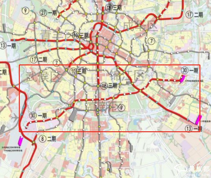 成都地铁30号线站点图,成都地铁30号线规划图 成都地铁30号线末端站洪家桥站点存疑,如何与国铁大面