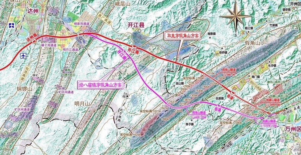 成达万高铁开江至万州段方案专题研究顺利通过评审