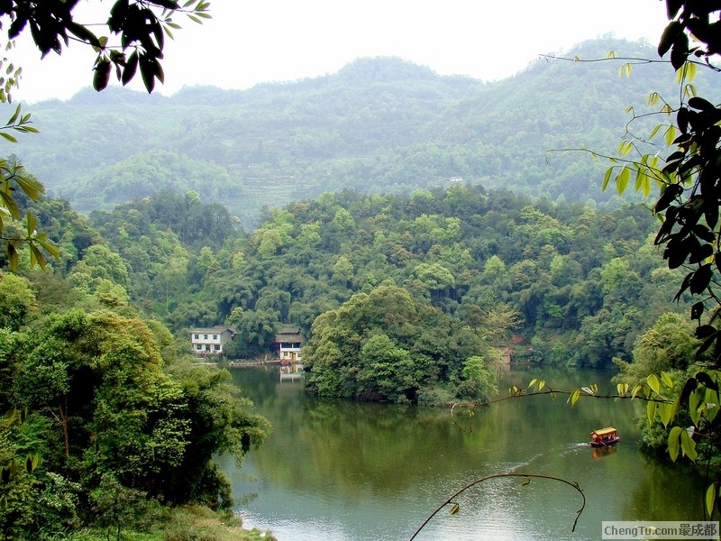 碧水清幽 蒲江朝阳湖